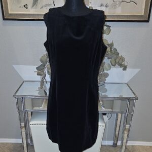 GAP Elegant Black Velvet Mini Dress